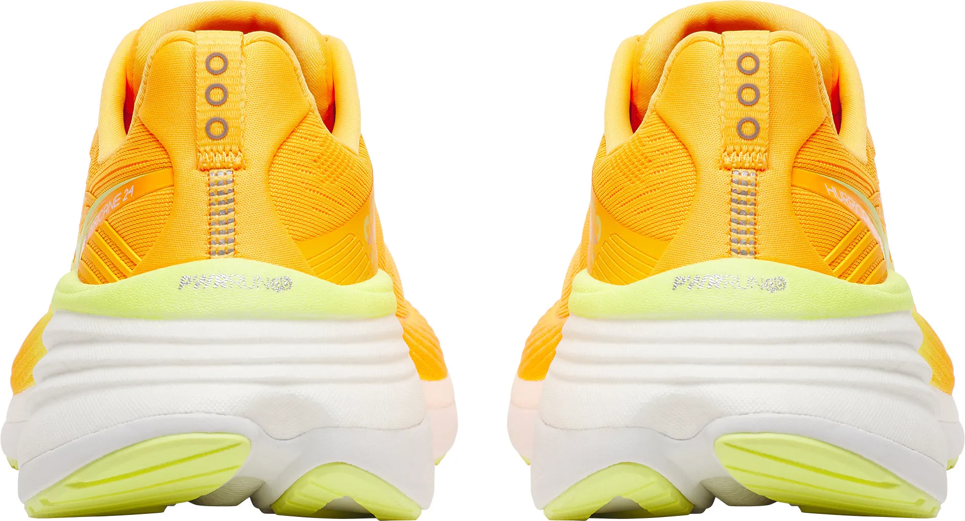 Saucony Hurricane 24 Womens Running Shoes - Yellow Foot alignment