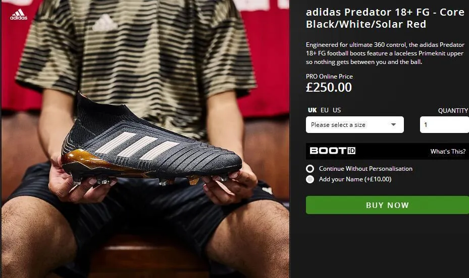 Speed Mind New Adidas Predator FG Soccer Cleats Shoes Black White Red