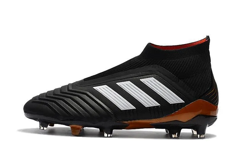 Match Line Stable Walk New Adidas Predator FG Soccer Cleats Shoes Black White Red