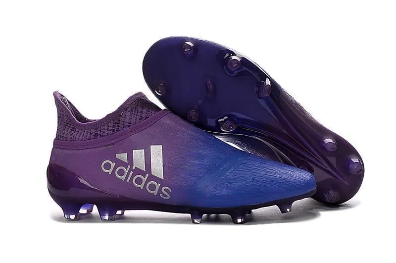 Dynamic Speed Adidas X 16  Purechaos FG/AG Soccer Cleats Purple Blue