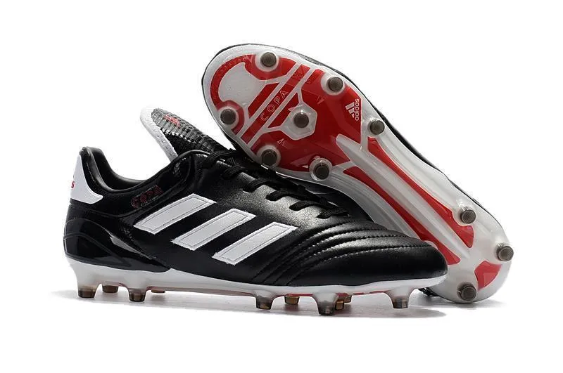 Adidas Copa 17.1 FG Soccer Cleats Shoes Black White Red High Motion Practice Mode