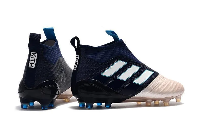 Adidas ACE Purecontrol FG Football Soccer Cleats shoes Gold Blue White Defense Ready