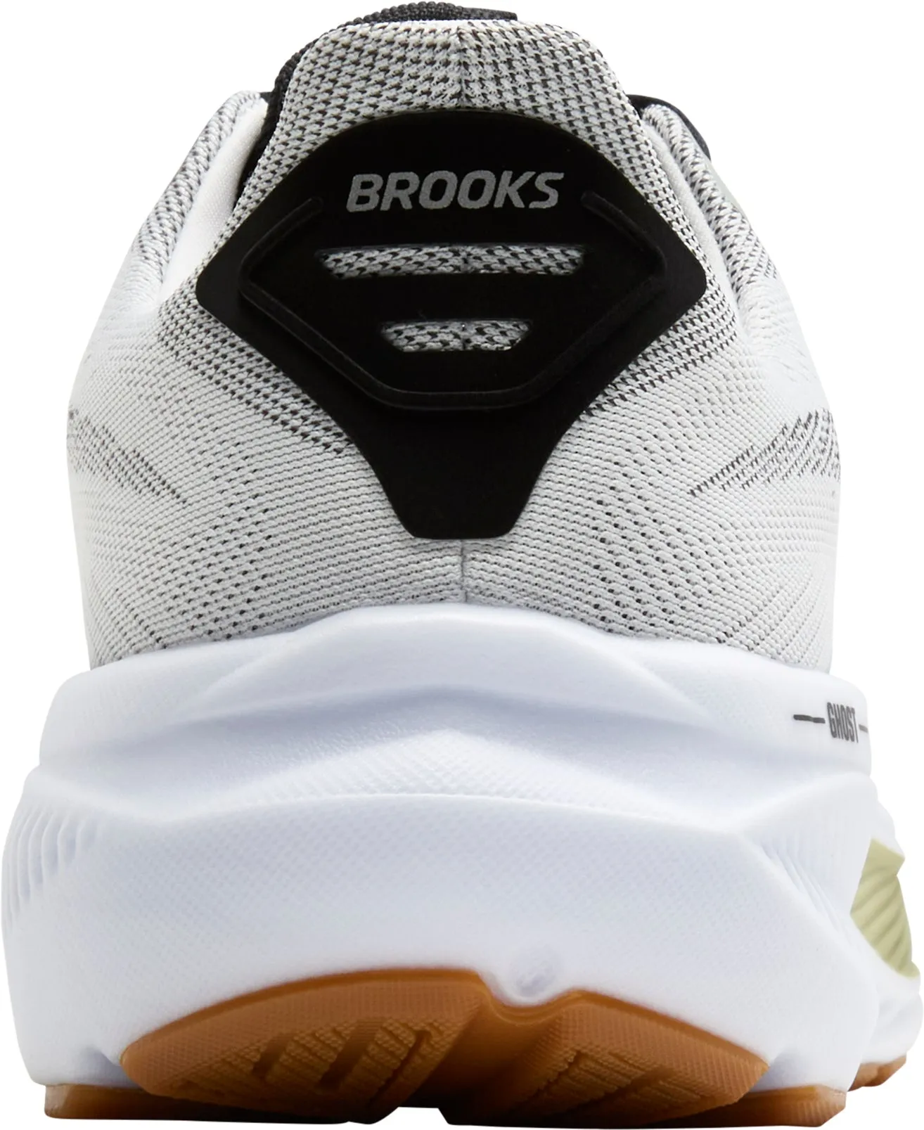 Brooks Ghost 17 Mens Running Shoes - White Fun run running on a wooden track shoes