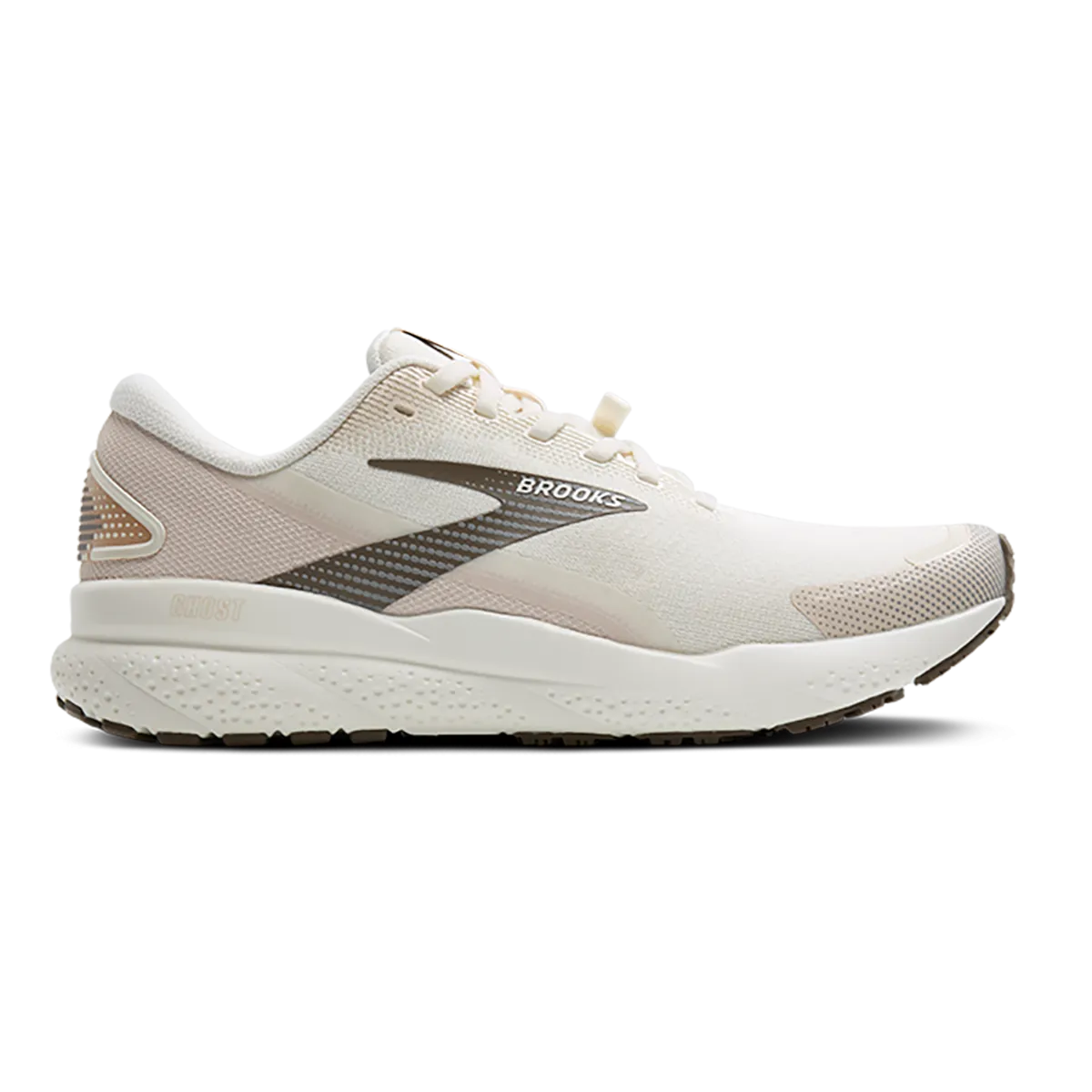 Brooks Ghost 16 Weatherized running on a dirt path Breath Flow