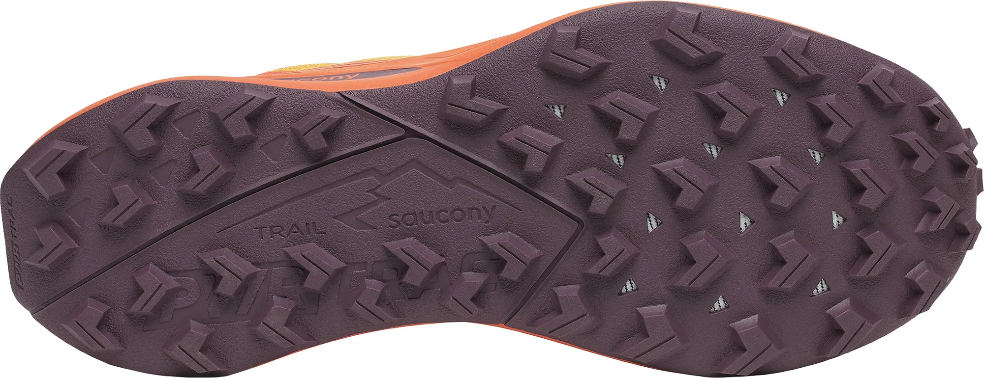 Saucony Peregrine 15 Mens Trail Running Shoes - Orange Abrasion Defying Heel Guard anti static