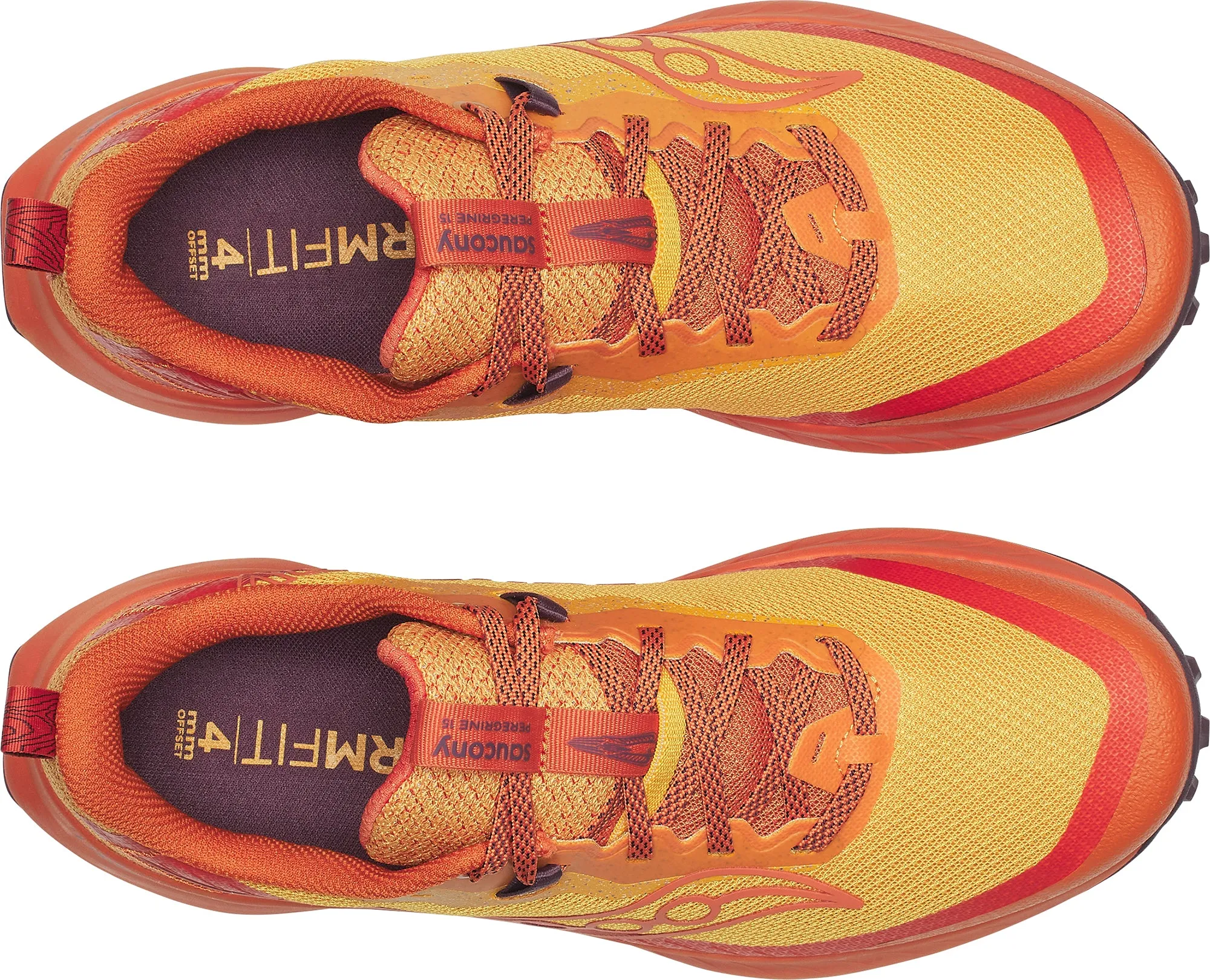 exclusive - running Saucony Peregrine 15 Mens Trail Running Shoes - Orange