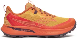 Saucony Peregrine 15 Mens Trail Running Shoes - Orange mesh construction