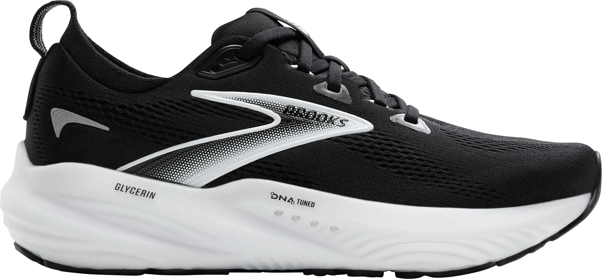 Support Panel Brooks Glycerin 22 Womens Running Shoes - Black