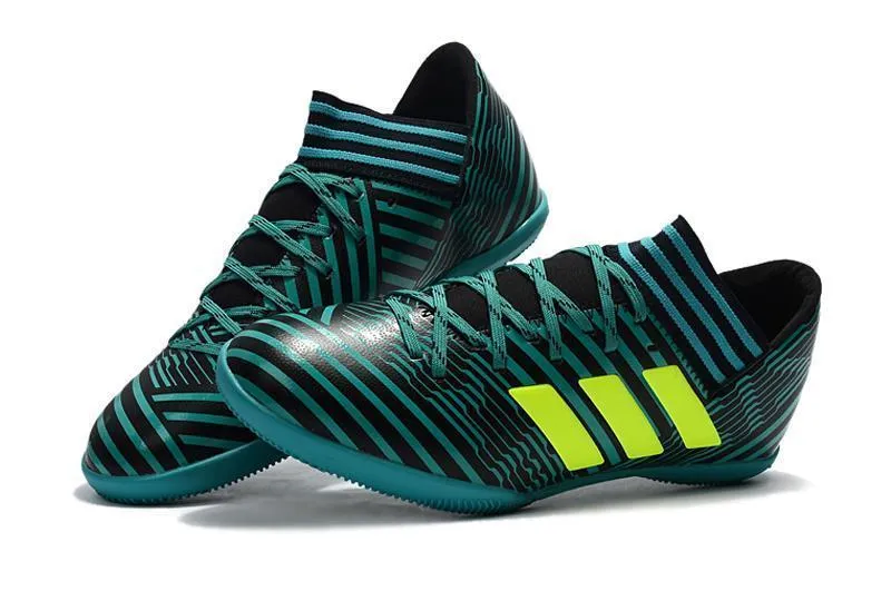 Agility Boost Power Play New Adidas Nemeziz Series TF Soccer Cleats Shoes Blue Black Green