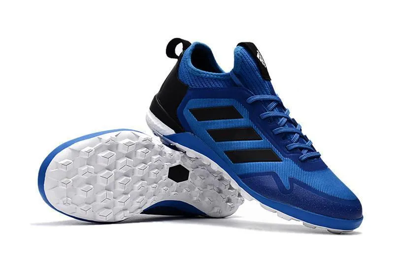 Adidas ACE TF Soccer Cleats Shoes Blue Black White Pro Grip Speed Touch