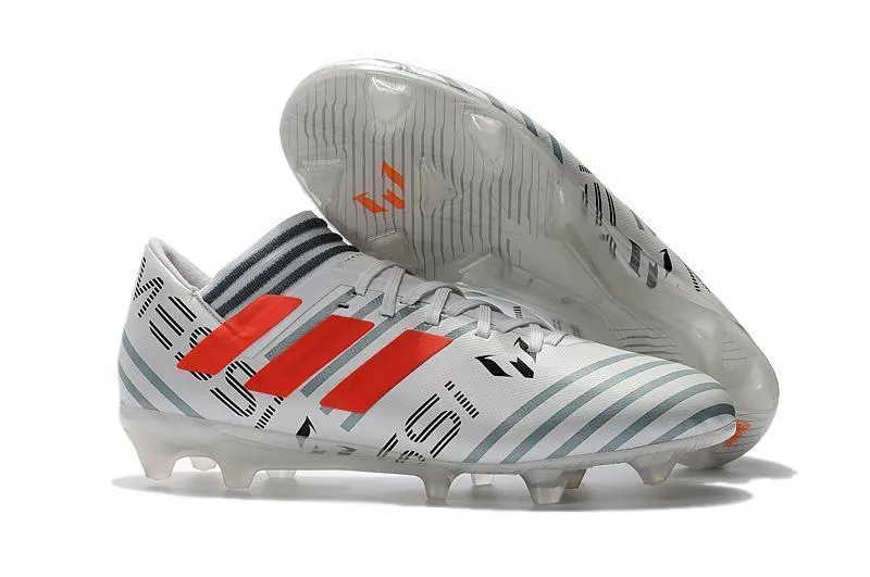 Communication Skills Comfort Shell New Adidas Nemeziz Messi FG Soccer Cleats Shoes Sliver Gray Orange