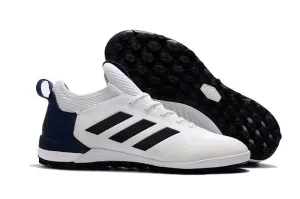 Clean Fit Training Ready Adidas ACE TF Soccer Cleats Shoes White Blue Black