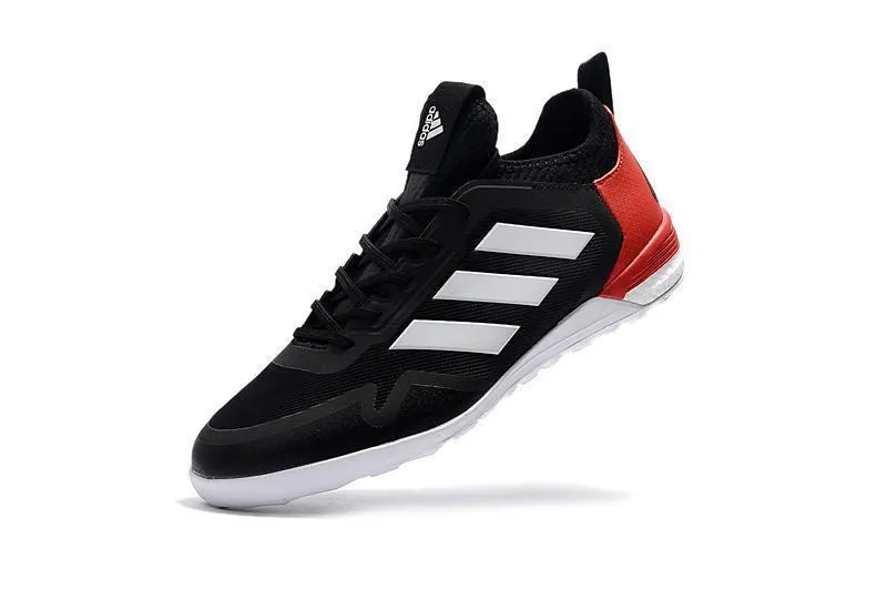 Anti Slip Feature Breath Mesh Adidas ACE TF Soccer Cleats Shoes Black Red White