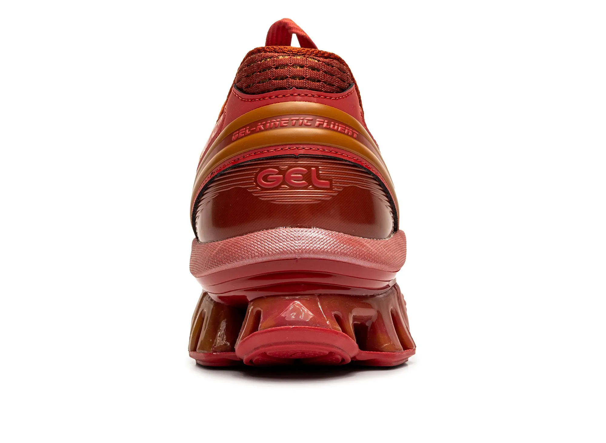 synthetic leather shoes Asics US6-S Gel-Kinetic Fluent 'Cayenne / Copperhead'
