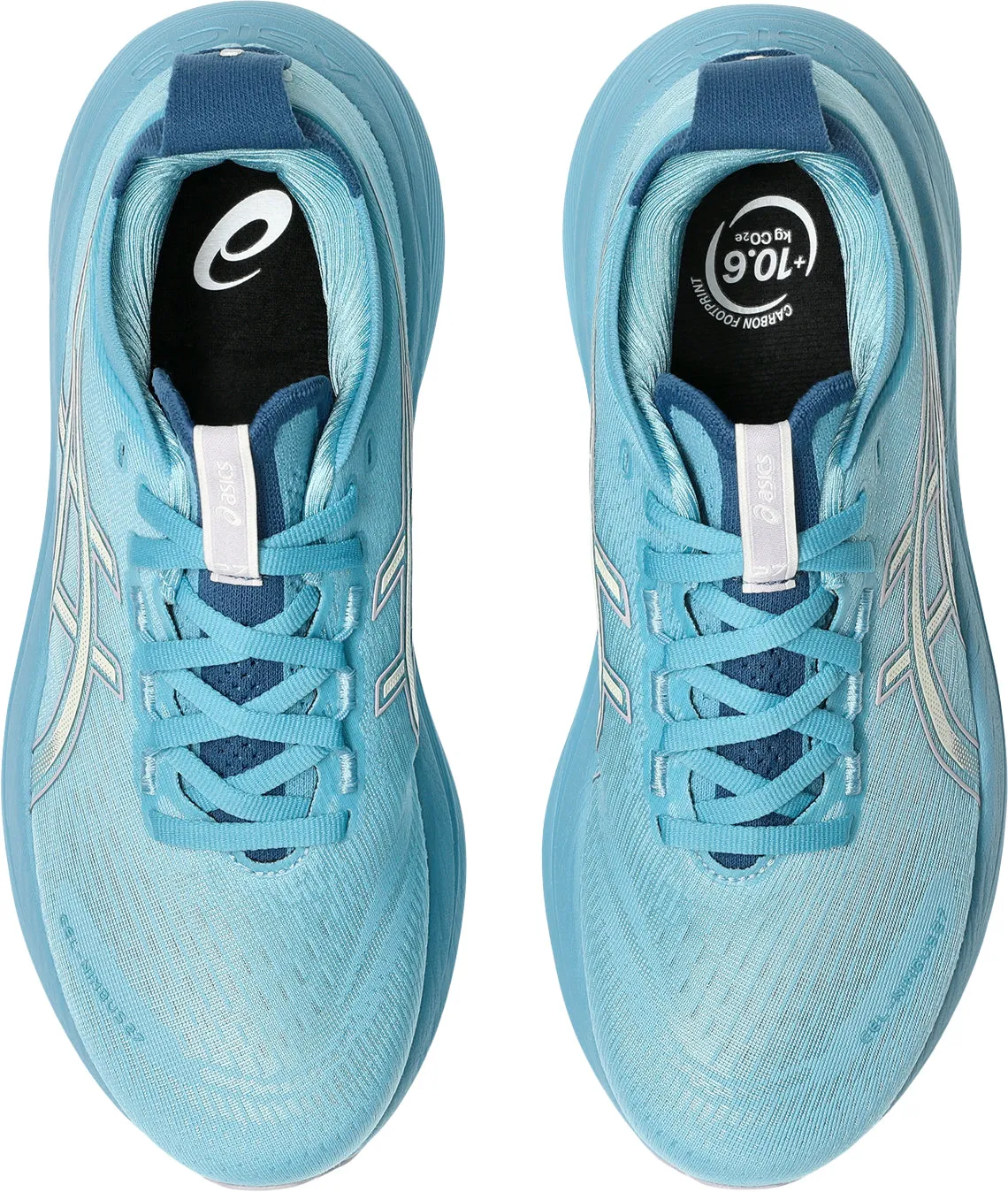 Asics Gel Nimbus 27 Womens Running Shoes - Blue Sweat Resistant