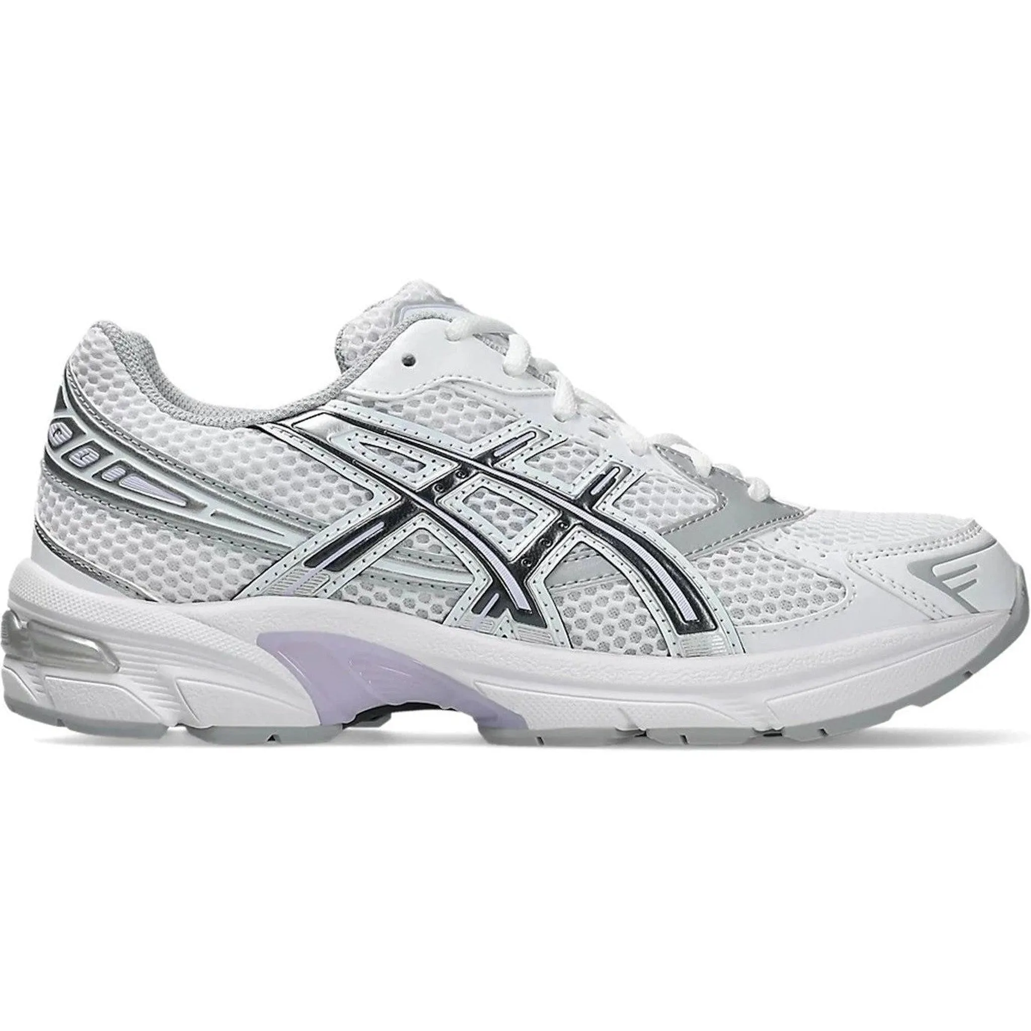 Adaptive Heel Lock weight - training running shoes ASICS Gel-1130 White Carrier Grey Lilac (Women's)
