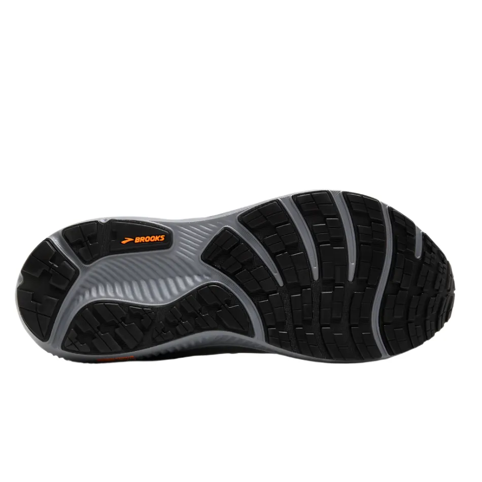 high - tech Brooks Men's Ghost 17 GTX Running Shoes in Smoke/Primer Grey/Orange AW25