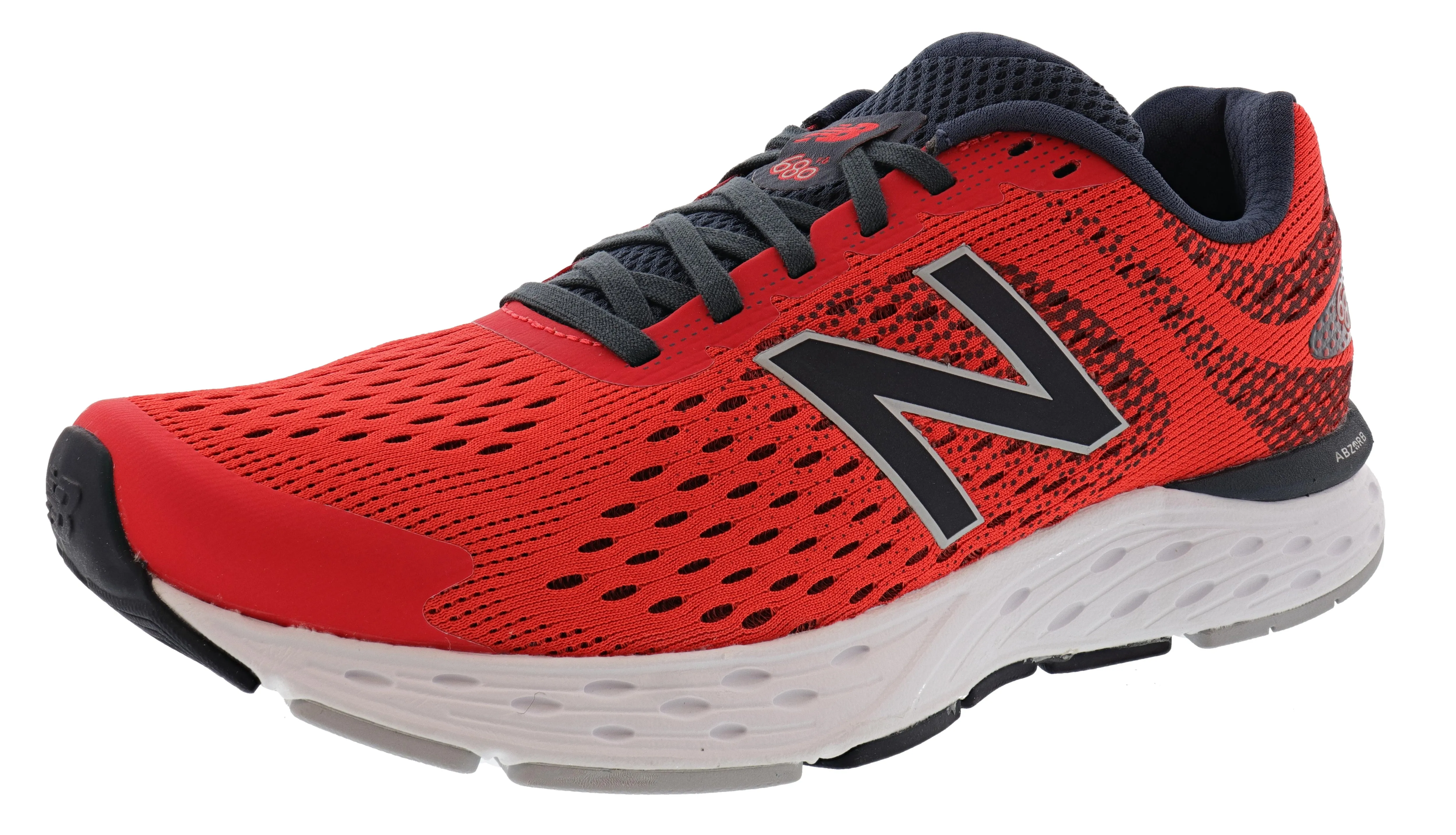 New Balance Men's 680V6 Lightweight Cushioning Running Shoes Adjustable Lace Closure Comfort Heel