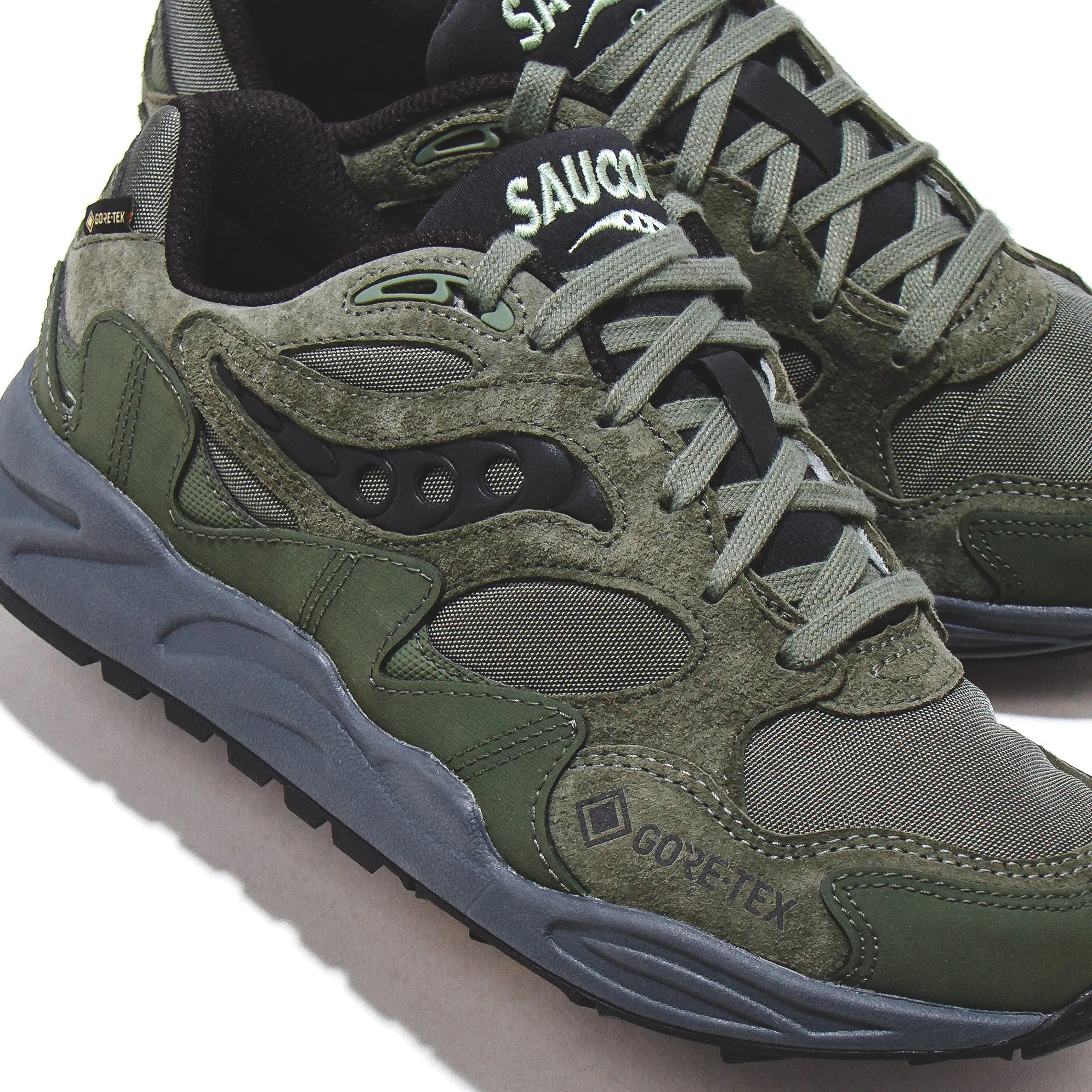 Stability Support daily - use Saucony Men Grid Shadow 2 GTX Gore-Tex Forest Black S70840-2