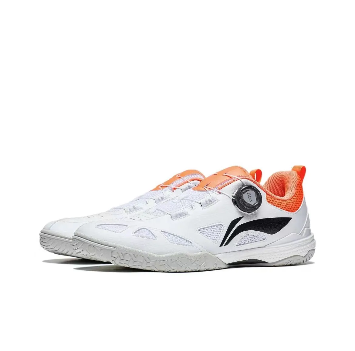 All-terrain Ventilation Ports Structure Li-Ning Mage Pe Low Table Tennis Shoes - White/Orange