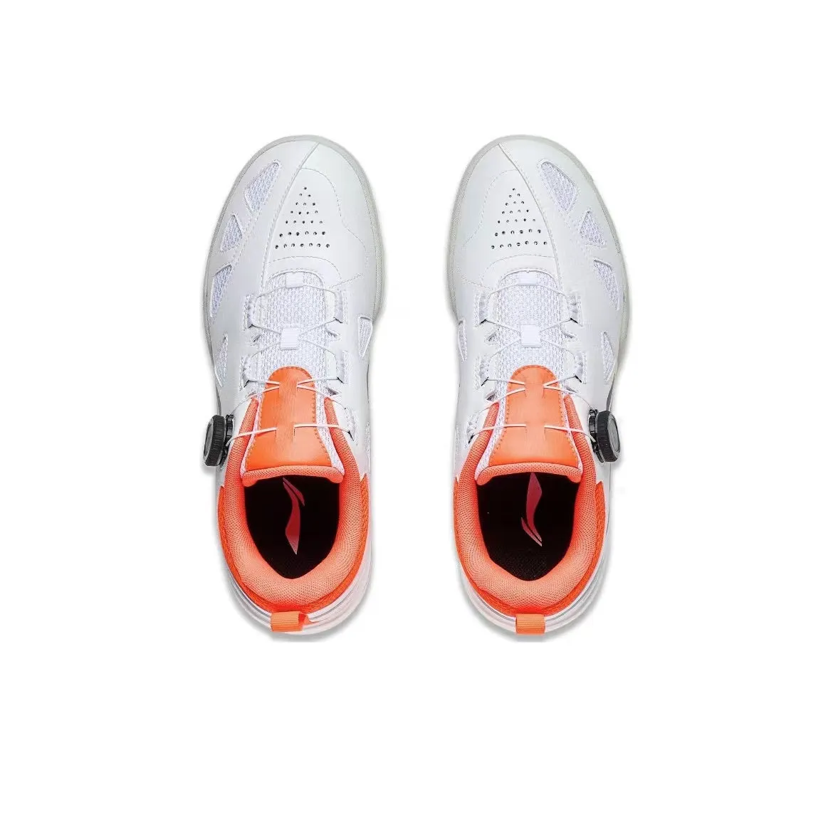 EnhancedStability TPUOutsole Li-Ning Mage Pe Low Table Tennis Shoes - White/Orange