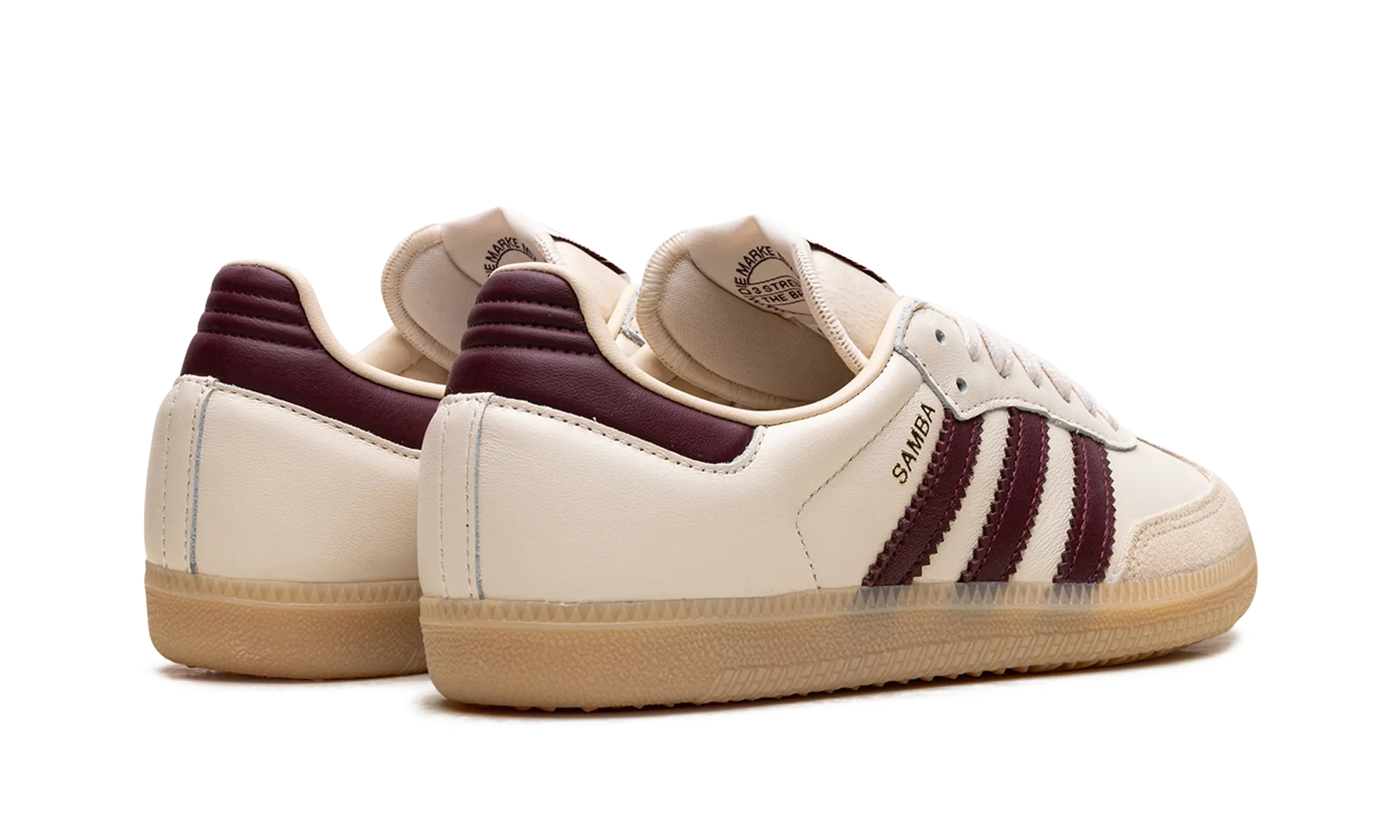Samba OG "Cream White / Burgundy" Cushioned Fit Studded Trim
