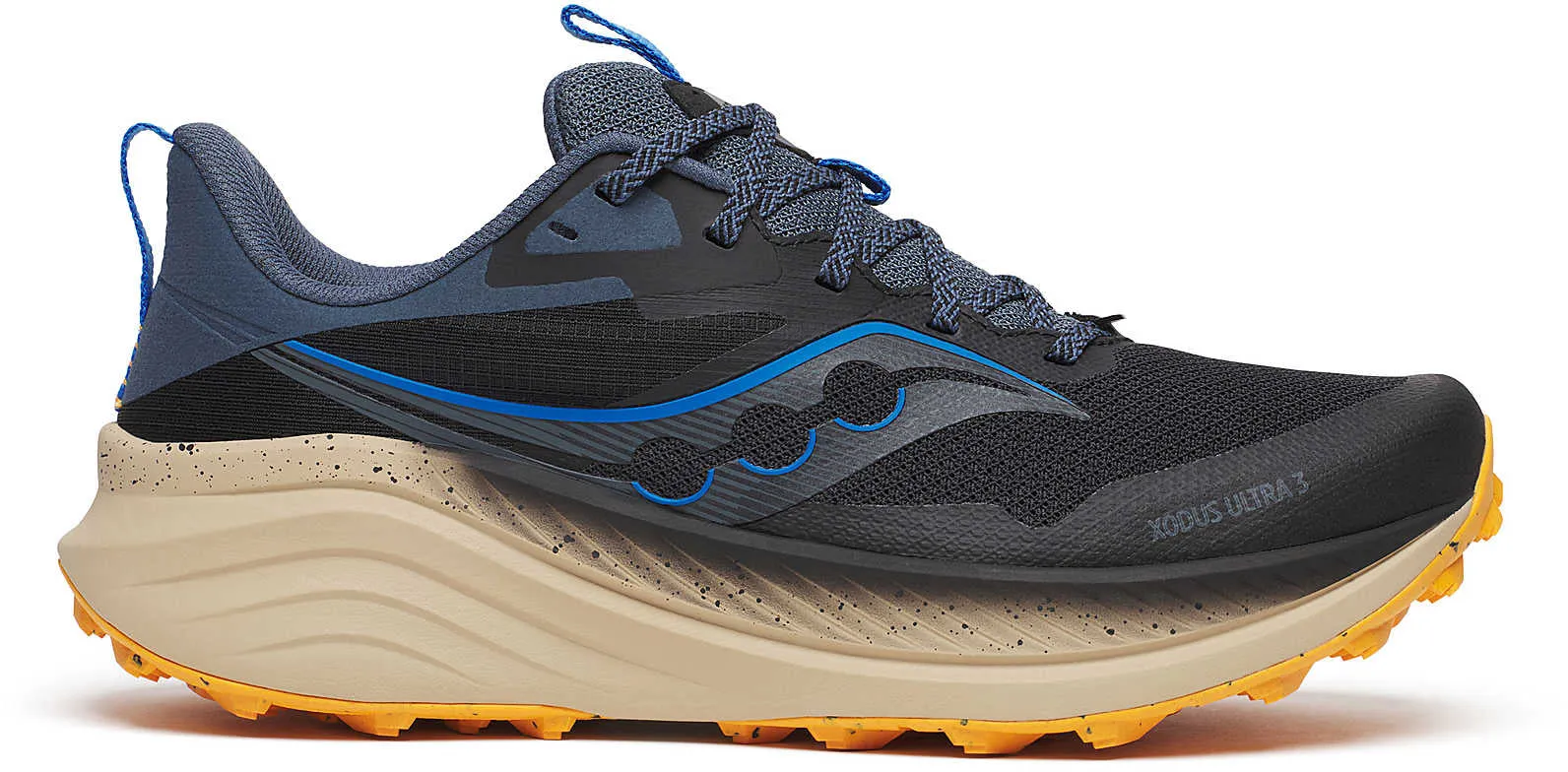Saucony Xodus Ultra 3 Mens Trail Running Shoes - Black plastic - finish - design shoes