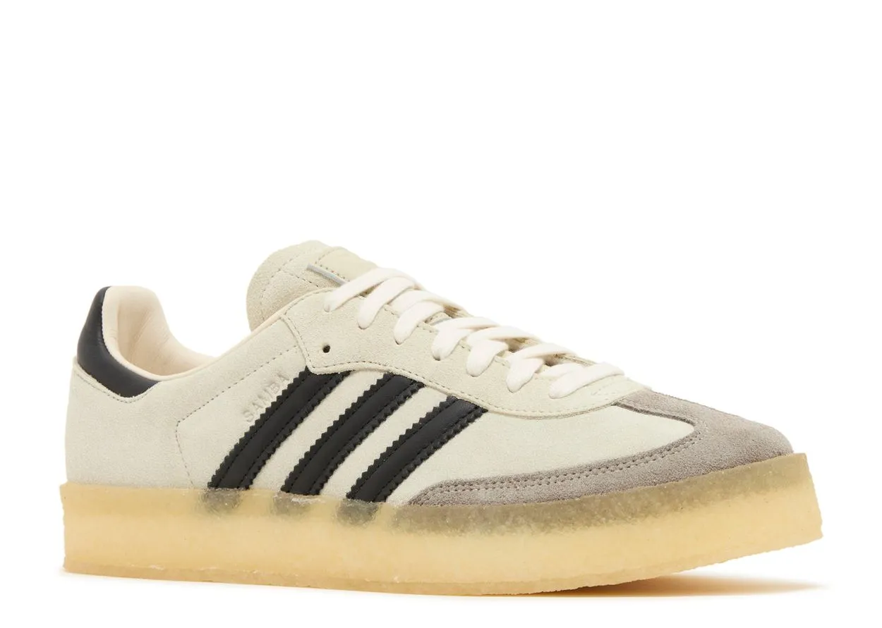 SoftMaterial Pull Tab Adidas Clarks 8th Street Samba by Ronnie Fieg Kithmas White Black