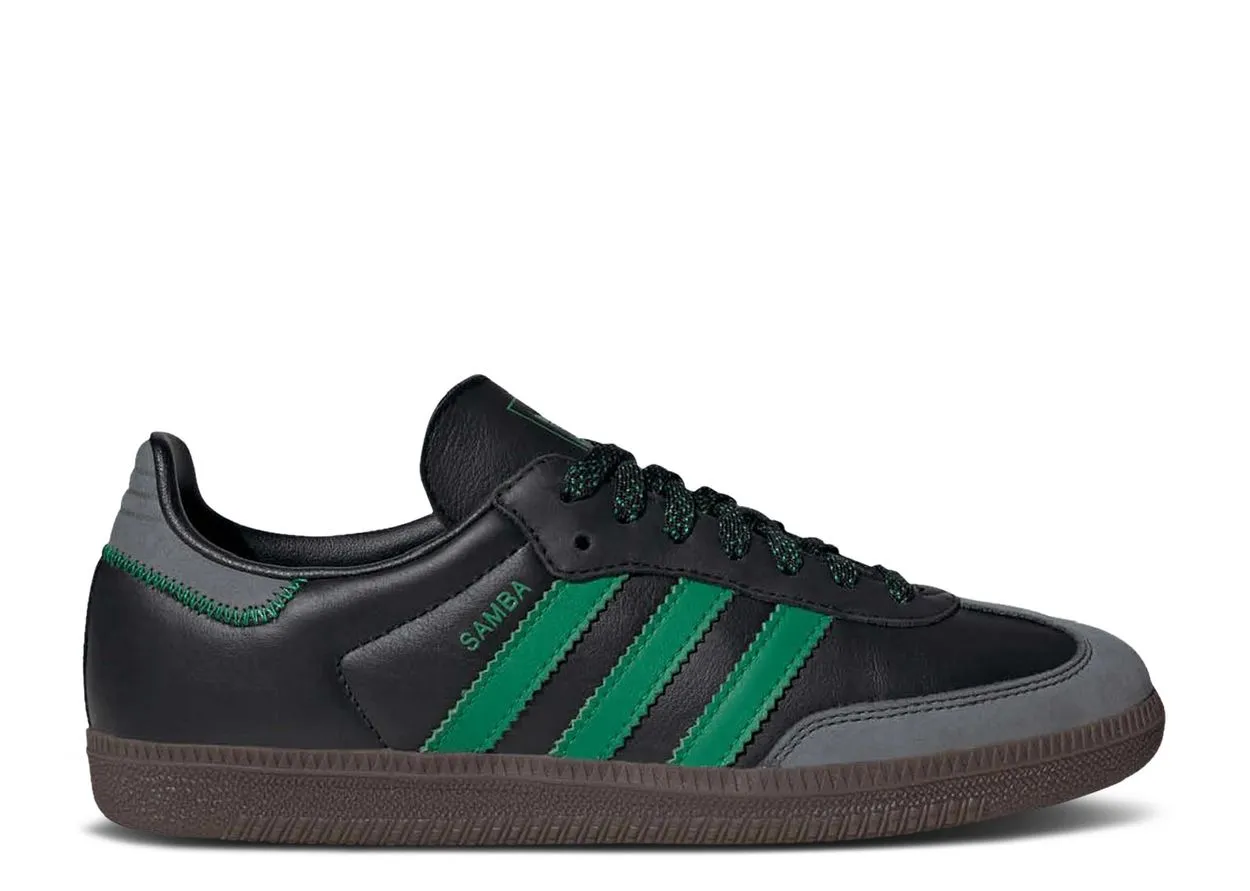 Modern Wear Sock Friendly Adidas Samba OG Black Green