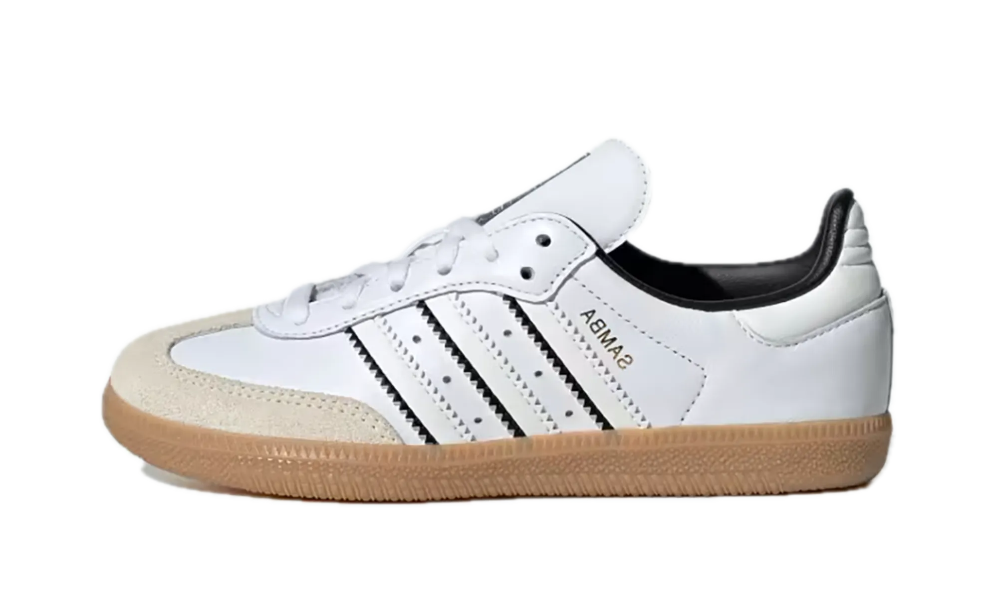 Samba OG PS "Double White Black Gum" Zip Closure