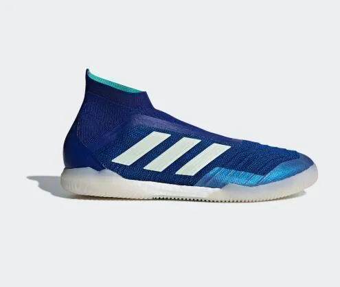 Impact protection Power Cushion Adidas Blue Predator TF Soccer Cleats Shoes Blue White