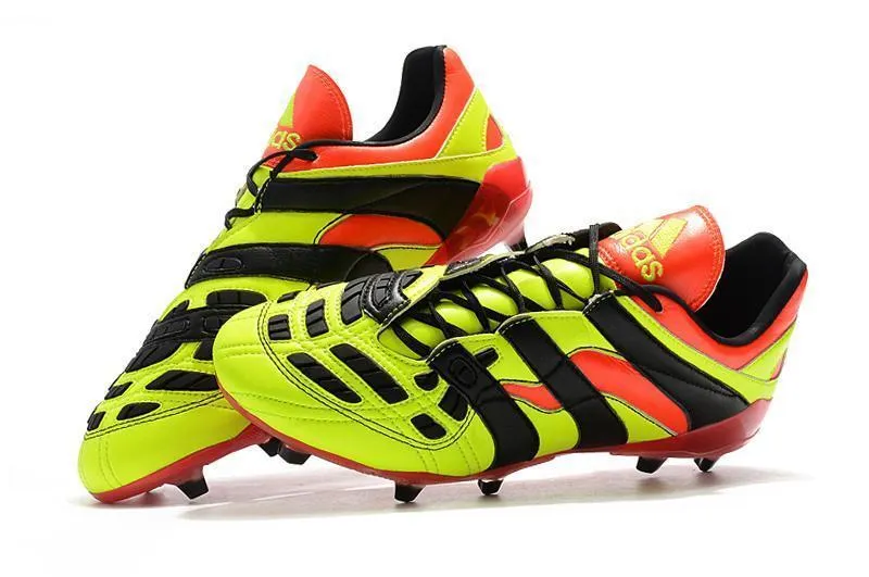 Stable Ground New Adidas Predator Accelerator FG Electricity Soccer Cleats Shoes Green Red Black