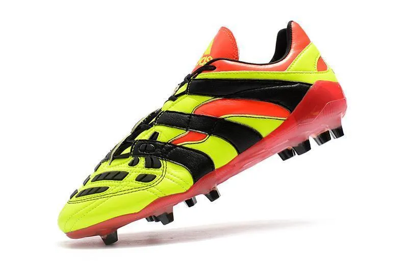 Sprint Stability New Adidas Predator Accelerator FG Electricity Soccer Cleats Shoes Green Red Black