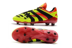 New Adidas Predator Accelerator FG Electricity Soccer Cleats Shoes Green Red Black Street Surface
