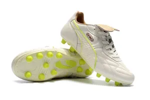 Puma King FG Football Shoes White/Green Rapid Power Park Games