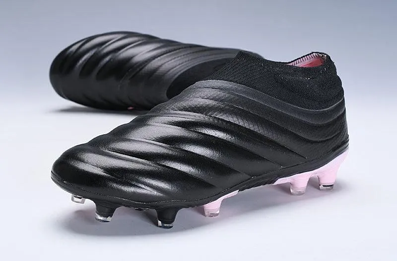 New Adidas Copa 19   FG 2019 Soccer Cleats Shoes Black Pink Advanced Performance Side Lock