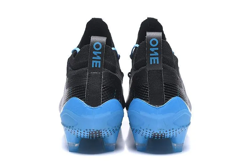 Puma One 5.1 FG AG Soccers Cleats Shoes Black Blue Long Pass Comfortable Feel