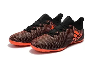 Reinforced Stitching Stability Traction New Adidas X 17.1 TF Soccer Cleats Shoes Orange Black