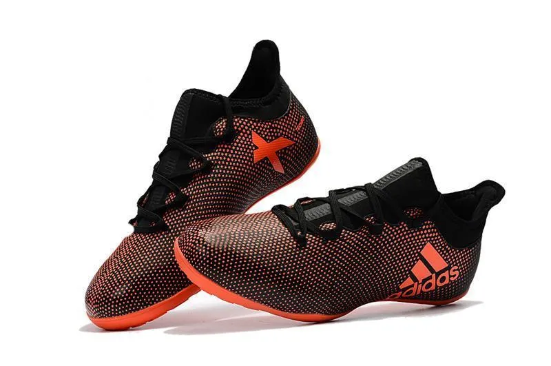 Team Zone New Adidas X 17.1 TF Soccer Cleats Shoes Orange Black