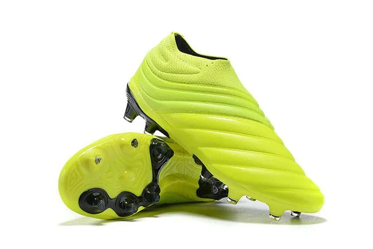 New Adidas Copa 19   FG 2019 Soccer Cleats Shoes Bright Green Black Track Motion Cleat Bottom