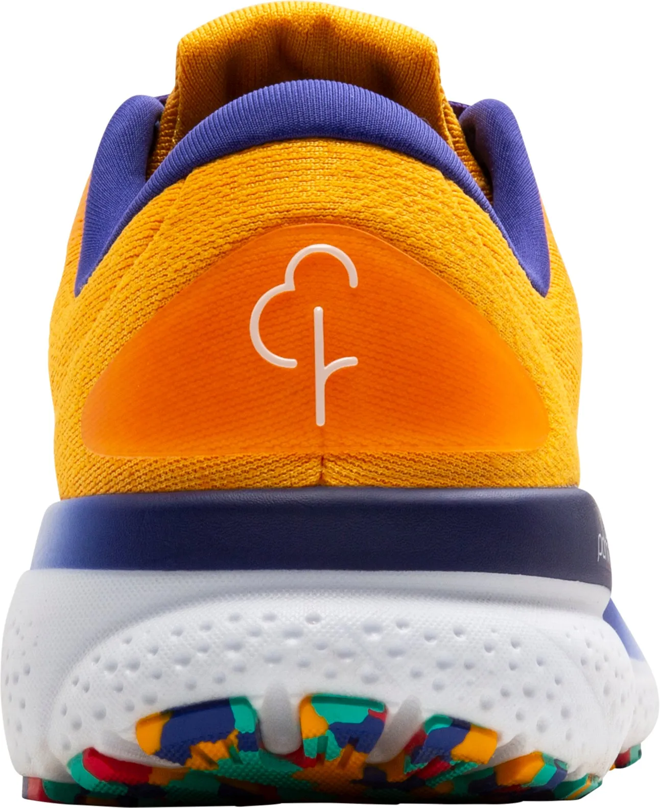 logo - beaded shoes Brooks Ghost 16 Womens Running Shoes - Orange