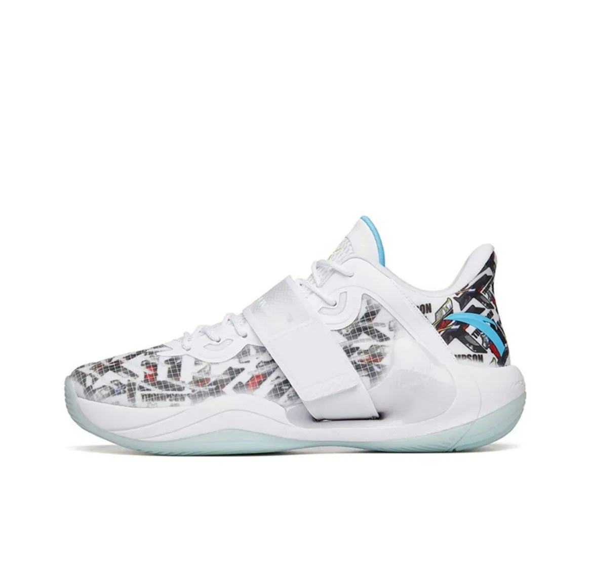 Customizable Lacing System Anta KT Splash 4.0 - White/Blue