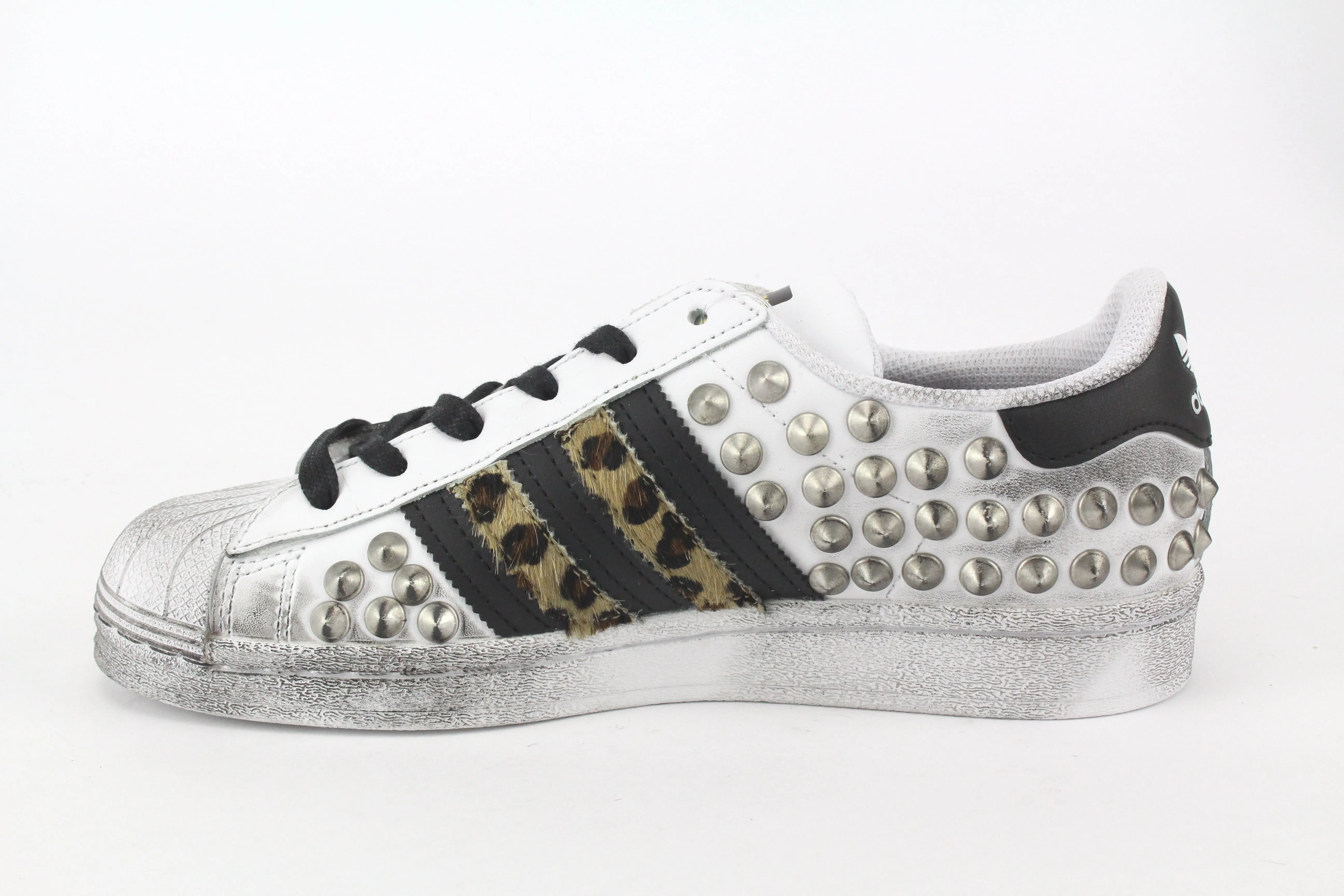 Adidas Superstar Total Borchie Vintage & Maculate slim cut Pure Function