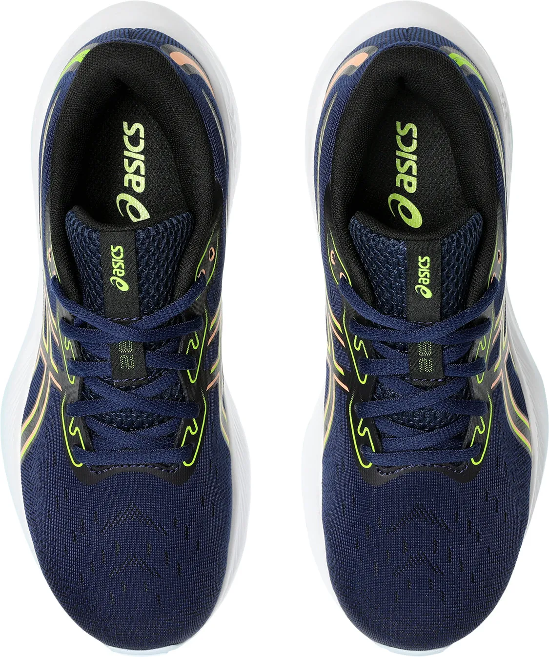Asics Gel Cumulus 26 Junior Running Shoes - Navy Hurdling Full Range