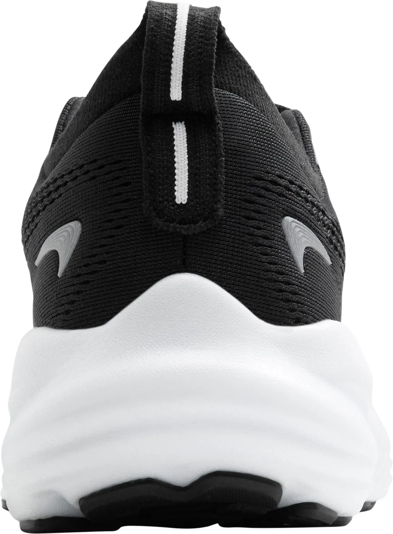 Brooks Glycerin 22 WIDE FIT Womens Running Shoes - Black running on a gravel road low - arch shoes