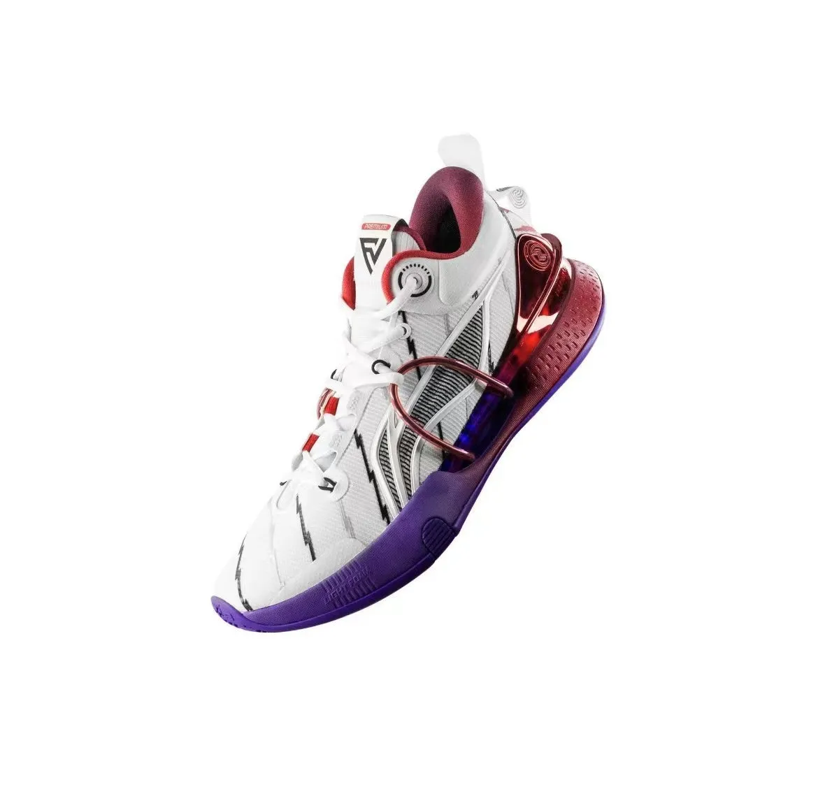 Li-Ning Speed 8 Premium - White/Purple Ventilated Mesh ShockAbsorbingTechnology