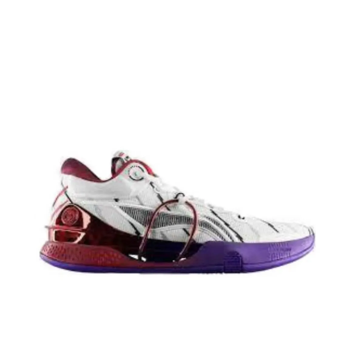 Li-Ning Speed 8 Premium - White/Purple Sneakers Washable Enhanced Durability Features