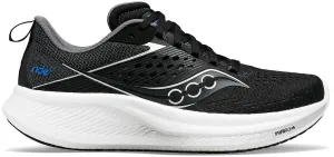 running in sand shoes Saucony Ride 17 Mens Running Shoes - Black
