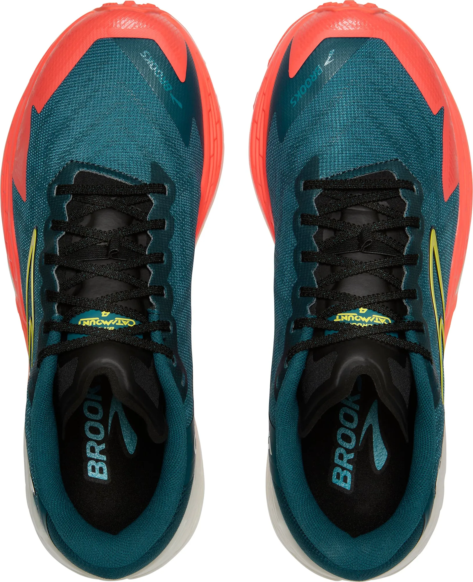 ECCO Biom High Abrasion Rubber Brooks Catamount 4 Mens Trail Running Shoes - Blue
