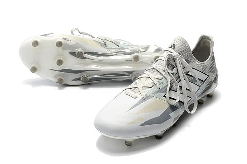 Adidas ACE FG Soccer Shoes Cleats Gray White Speed Step Outdoor Ready